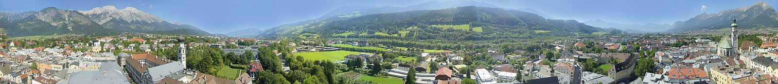 Panoramabild Hall in Tirol